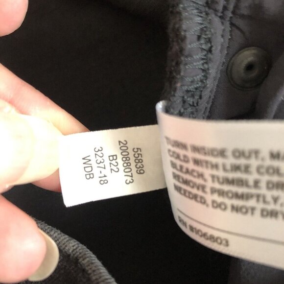 Duluth Trading Jeans 14L Womens Skinny Leg High Rise Front Seam Black - Picture 9 of 10